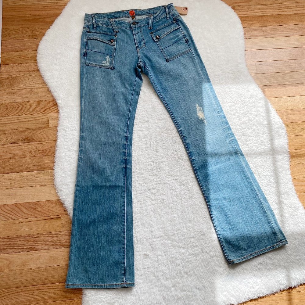 Classic Bootcut Jeans, NWOT Women's Low-rise Jeans, Light Wash, Size 27